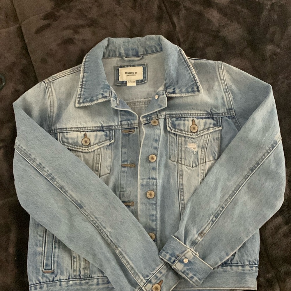 Forever 21 cropped denim jacket